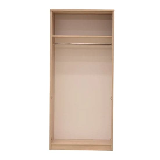 Canton 2-Door Wooden Wardrobe | Hinged | Sonoma Oak | Drawers | 2 Doors | 95cm