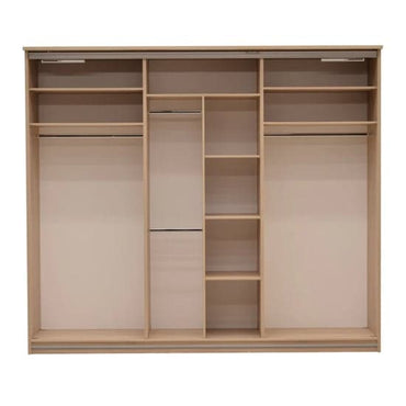 Sonoma Oak 3-Door Sliding Wooden Wardrobe | Oak | Shelves | 3 Doors | 270cm