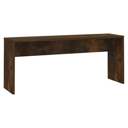 Ceylon Wooden Dining Table With 2 Benches In Smoked Oak