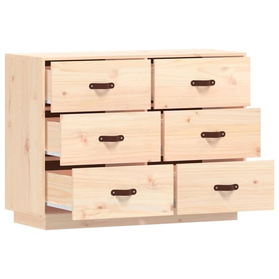 Cheta Pinewood Chest Of 6 Drawers In Natural