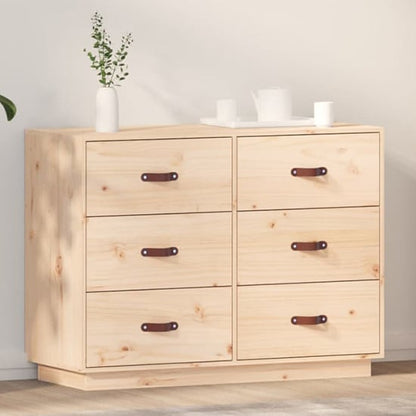 Cheta Pinewood Chest Of 6 Drawers In Natural