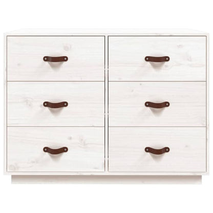 Cheta Pinewood Chest Of 6 Drawers In White