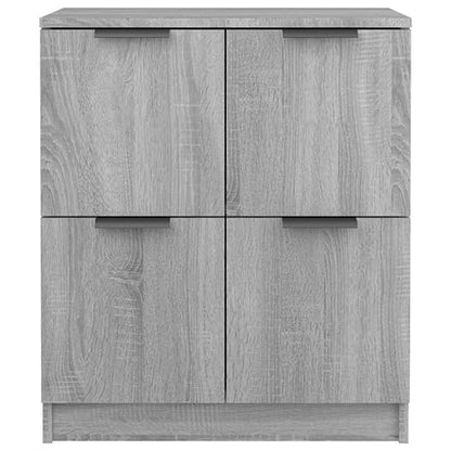 Chicory Wooden Sideboard With 4 Doors In Grey Sonoma Oak