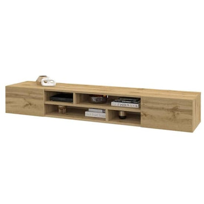 Citrus Wooden TV Unit With 2 Doors In Wotan Oak