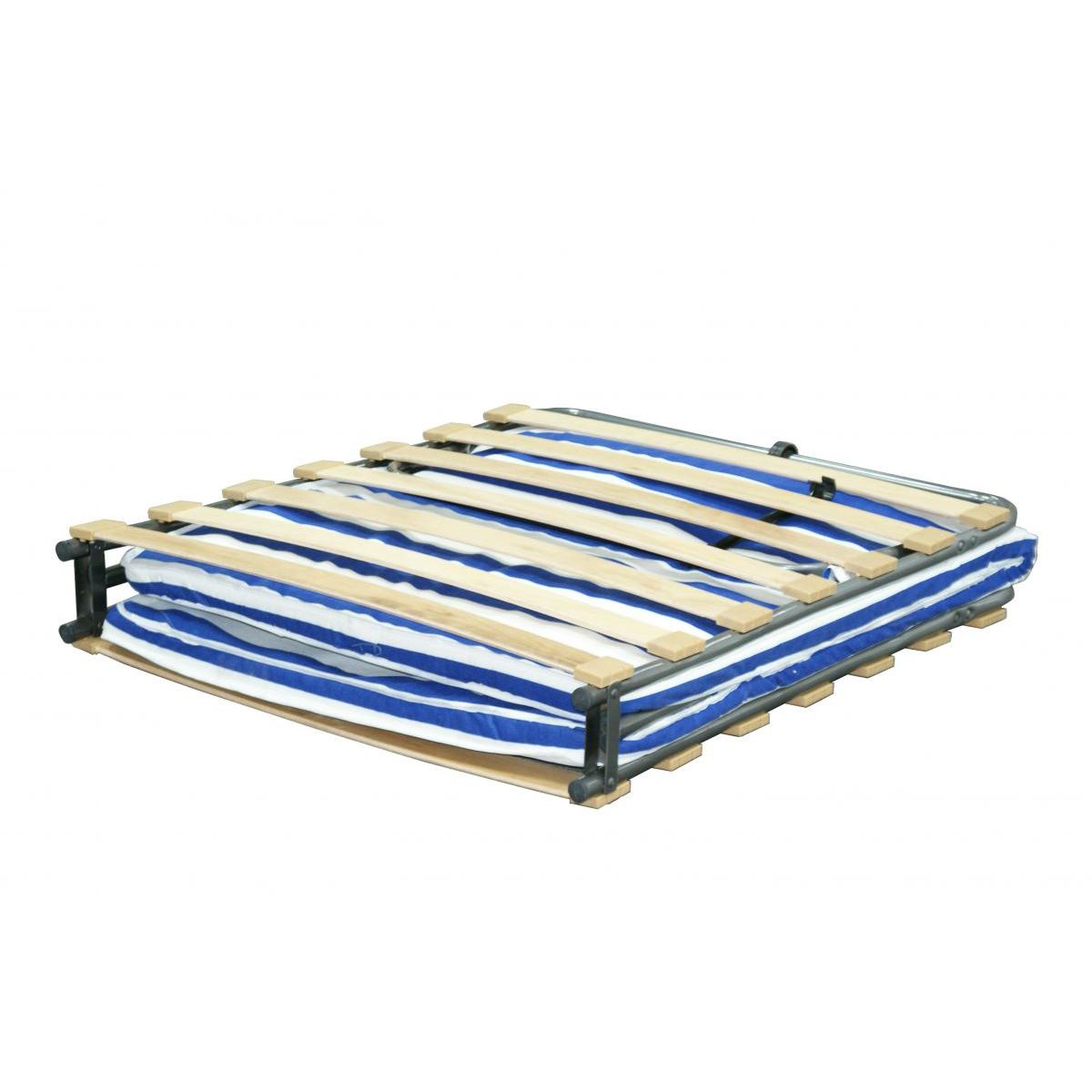 Battersea Single Black Tubular Steel Folding Bed