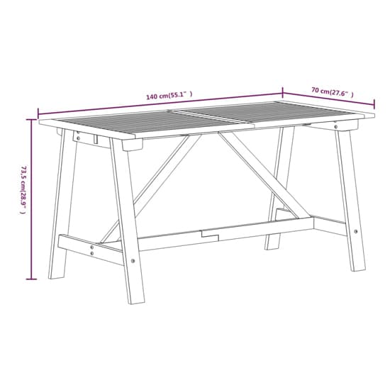 Furco Corbin 7-Piece Acacia Wood Outdoor Dining Set with Poly Rattan Chairs in Natural Finish