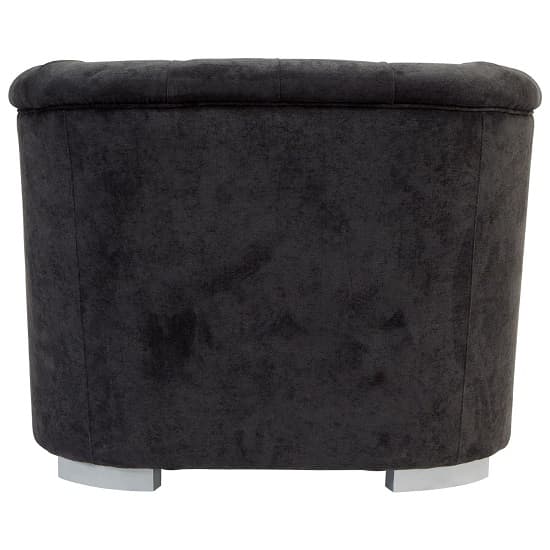 FURCO Corellie Black Tufted Upholstered Armchair for Living Room