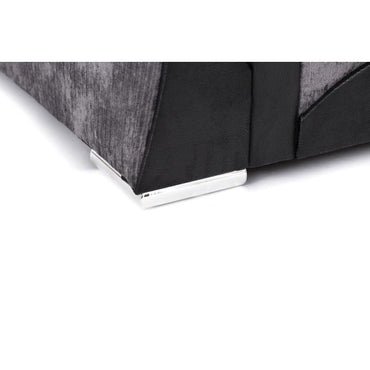 Faro Fabric Corner Sofa - Black