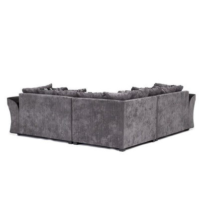 Faro Fabric Corner Sofa - Black