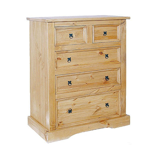 Alchemy 3 and 2 Drawer Wide Chest - Light Pine