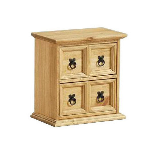 Waltham Solid Waxed Light Pine Storage Chest Unit 2×2 - Natural