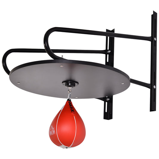 HOMCOM all-mounted Punching Ball Height Adjustable Hanging Speedball Platform Set Frame Stand Boxing Sports