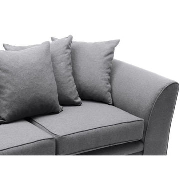 Charmaine 3 Seater Sofa - Dark Grey Fabric