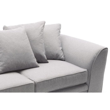 Charmaine 3 Seater Sofa - Light Grey Fabric