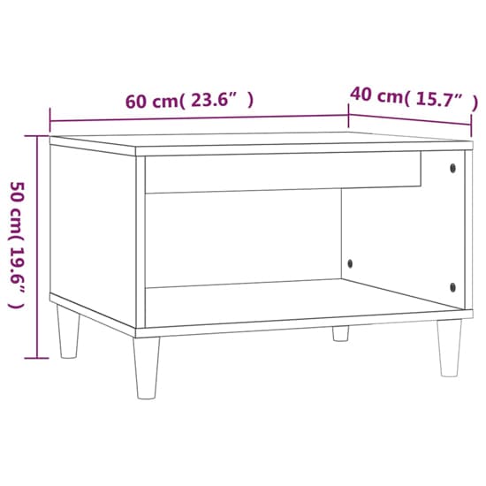 Black Wooden Coffee Table with Undershelf for Living Room Storage