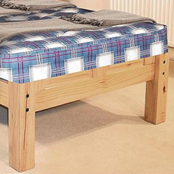 Waltham Solid Wood Bed Frame With Low Footend - Single Bed