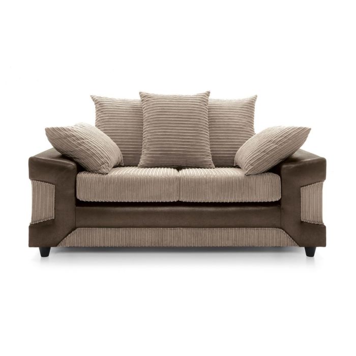 Eritrea 2 Seater Sofa - Brown and Beige