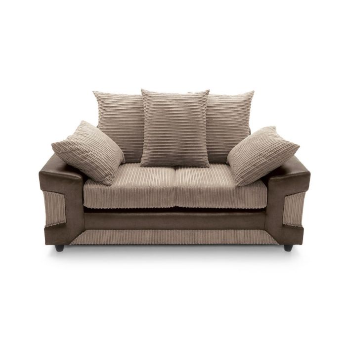 Eritrea 2 Seater Sofa - Brown and Beige