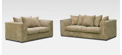 Dylan Hardwood Frame 3+2 Seater Sofa Set in Coffee Jumbo Cord