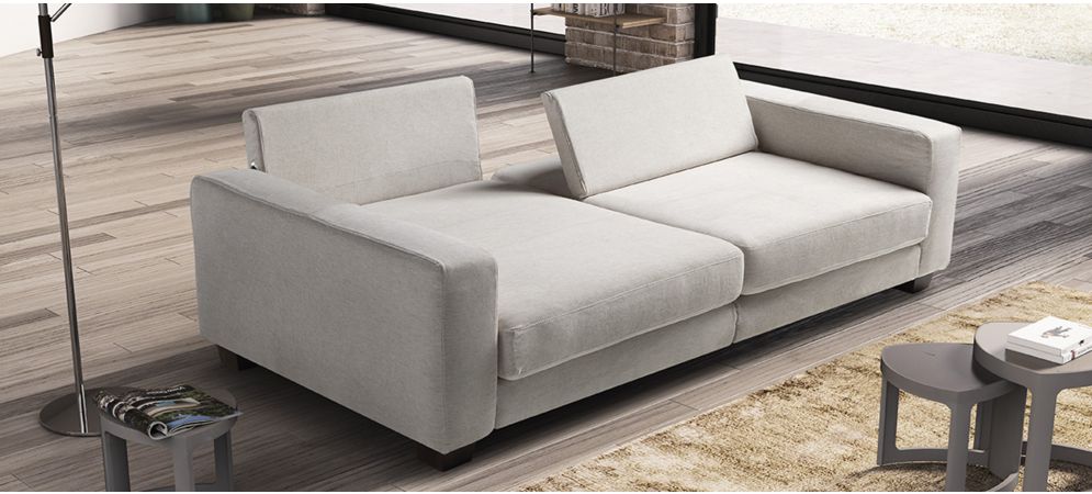 Easylounge Grey 4 Seater Fabric Sofa With Adjustable Seating And Wooden Legs Newtrend Available In A Range Of Leathers And Colours 10 Yr Frame 10 Yr Pocket Sprung 5 Yr Foam Warranty