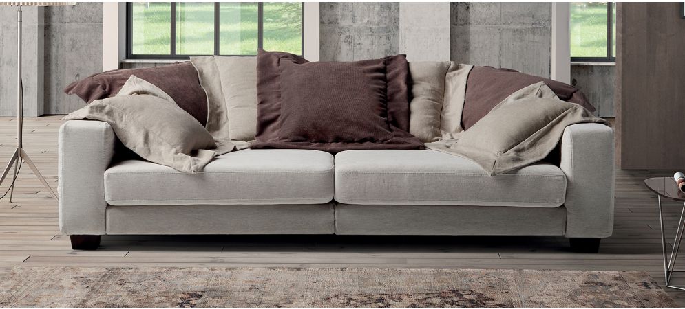 Easylounge Grey 4 Seater Fabric Sofa With Adjustable Seating And Wooden Legs Newtrend Available In A Range Of Leathers And Colours 10 Yr Frame 10 Yr Pocket Sprung 5 Yr Foam Warranty