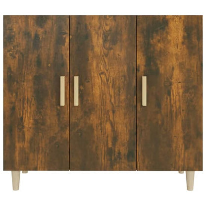 Ediva Wooden Sideboard With 3 Doors In Smoked Oak