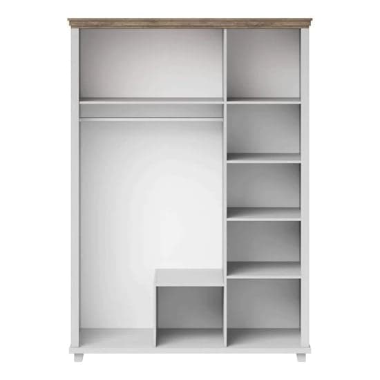 Eilat Mirrored Wardrobe With 3 Doors In Abisko Ash