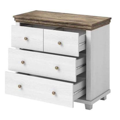 Eilat Wooden Chest Of 4 Drawers In Abisko Ash