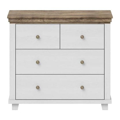 Eilat Wooden Chest Of 4 Drawers In Abisko Ash