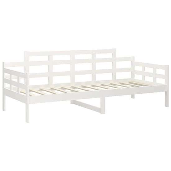 FURCO Elstan White Solid Pine Wood Day Bed - Versatile Sofa and Bed Combination