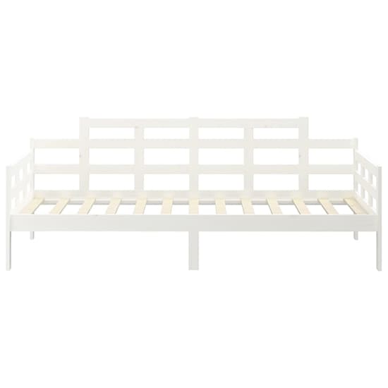 FURCO Elstan White Solid Pine Wood Day Bed - Versatile Sofa and Bed Combination