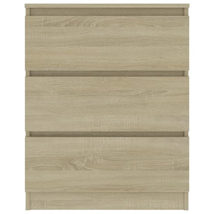 Elyes Wooden Chest Of 3 Drawers In Sonoma Oak