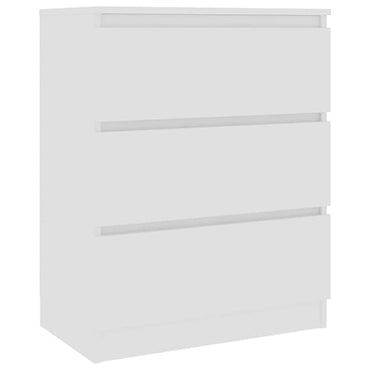 Elyes Wooden Chest Of 3 Drawers In White