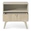 Fargo Wooden Bedside Cabinet With 1 Drawer In Beige