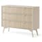 Beige Wooden Chest of 3 Drawers for Stylish Storage Solutions