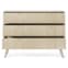 Beige Wooden Chest of 3 Drawers for Stylish Storage Solutions