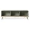 Fargo Wooden TV Unit With 3 Flap Doors In Green