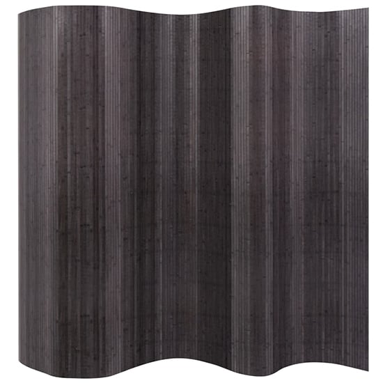 Grey Bamboo Room Divider - 250cm x 165cm Privacy Screen for Home Decor