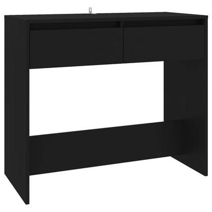 Finley Wooden Console Table With 2 Drawers In Black