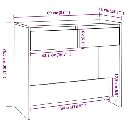 Finley Wooden Console Table With 2 Drawers In Black