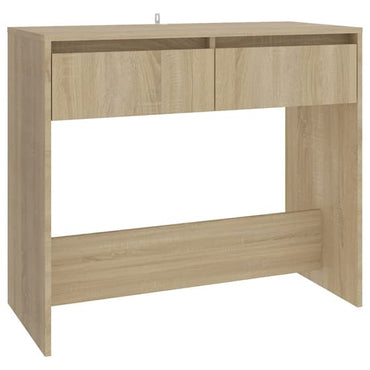 FURCO Finley Console Table with 2 Drawers - Sonoma Oak Finish for Living Room Storage