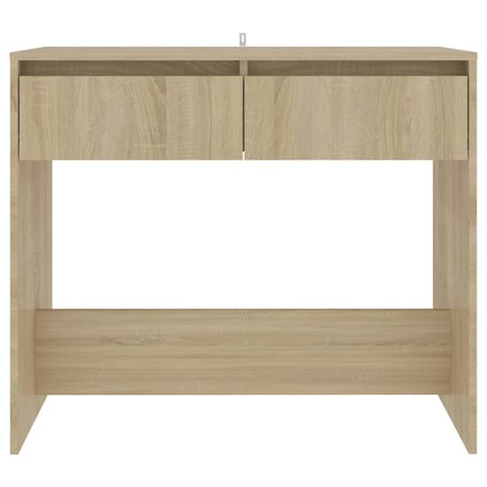 FURCO Finley Console Table with 2 Drawers - Sonoma Oak Finish for Living Room Storage