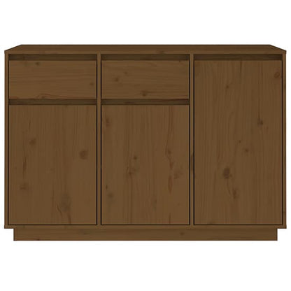 Flavius Pinewood Sideboard With 3 Door 2 Drawer In Honey Brown