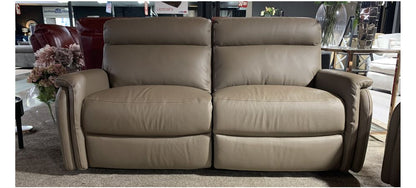 Fox Brown Newtrend Semi Aniline 3 Electric With Usb And 2 Seater Static Sofa Set