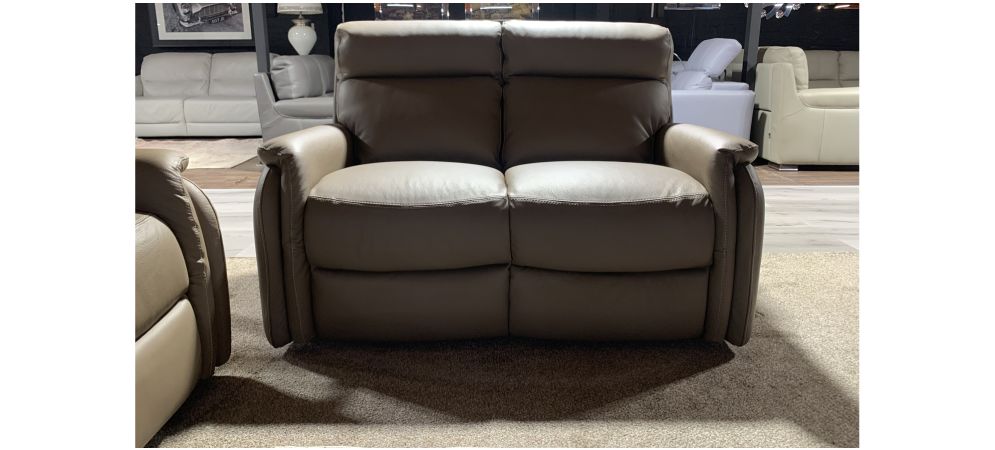 Fox Brown Newtrend Semi Aniline 3 Electric With Usb And 2 Seater Static Sofa Set