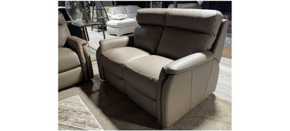 Fox Brown Newtrend Semi Aniline 3 Electric With Usb And 2 Seater Static Sofa Set