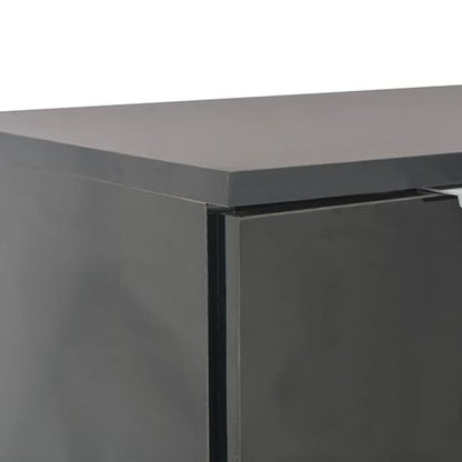 Friso High Gloss Sideboard With 3 Doors 2 Drawers In Black