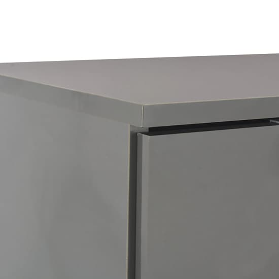 Friso High Gloss Sideboard With 3 Doors 2 Drawers In Grey