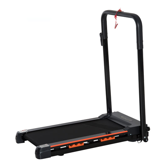 HOMCOM teel Folding Motorized Home Treadmill w/ LCD Monitor Black