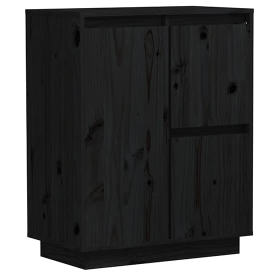 Galvin Pinewood Sideboard With 3 Doors In Black